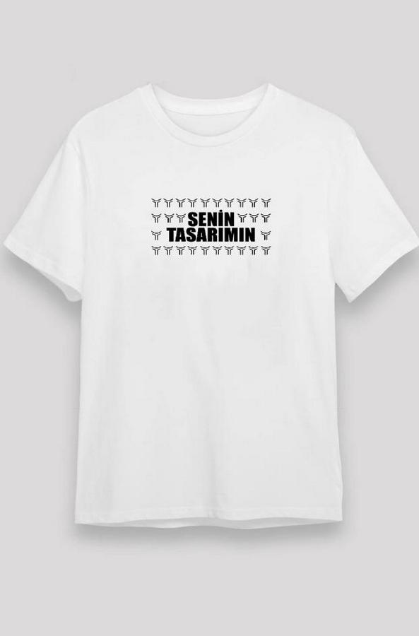 /1 Düz Ön Sizin Tasarımınız Oversize T-Shirt