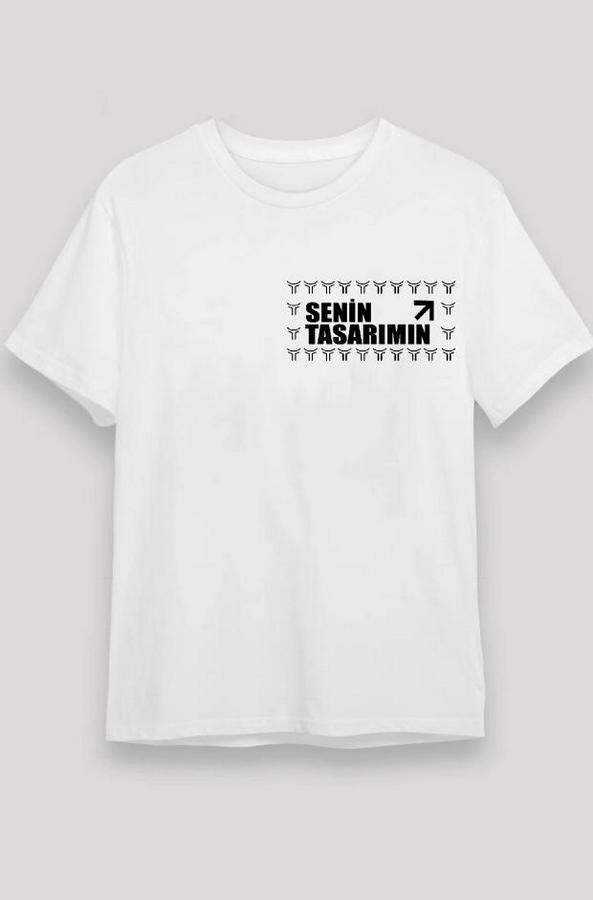 /1 Düz Ön Sizin Tasarımınız Oversize T-Shirt