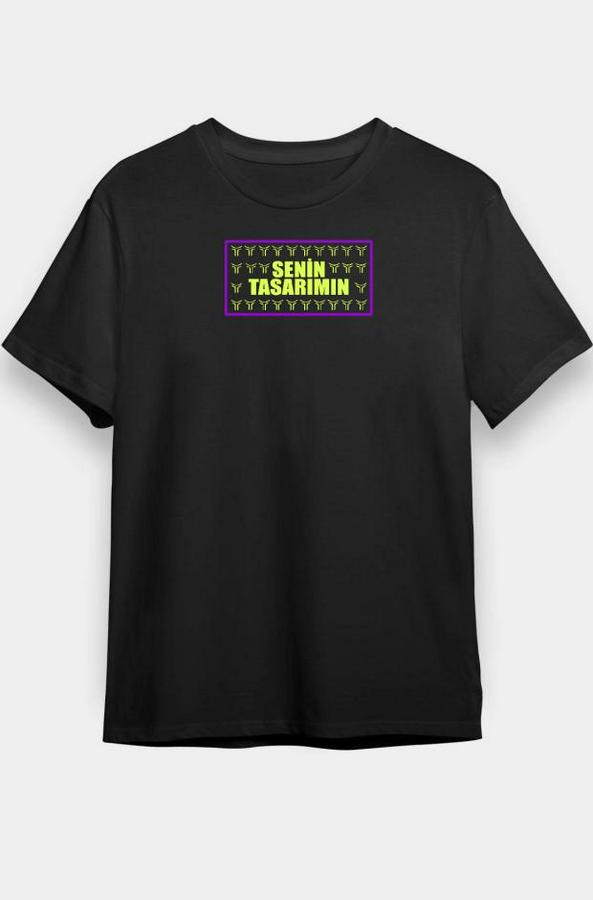 /1 Düz Ön Sizin Tasarımınız Oversize T-Shirt