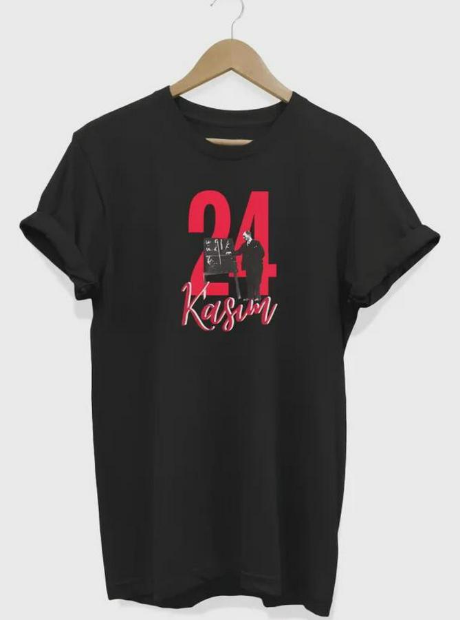 Kasım Öğretmenler Günü Öğretmen Hediyesi Baskılı Oversize T-Shirt