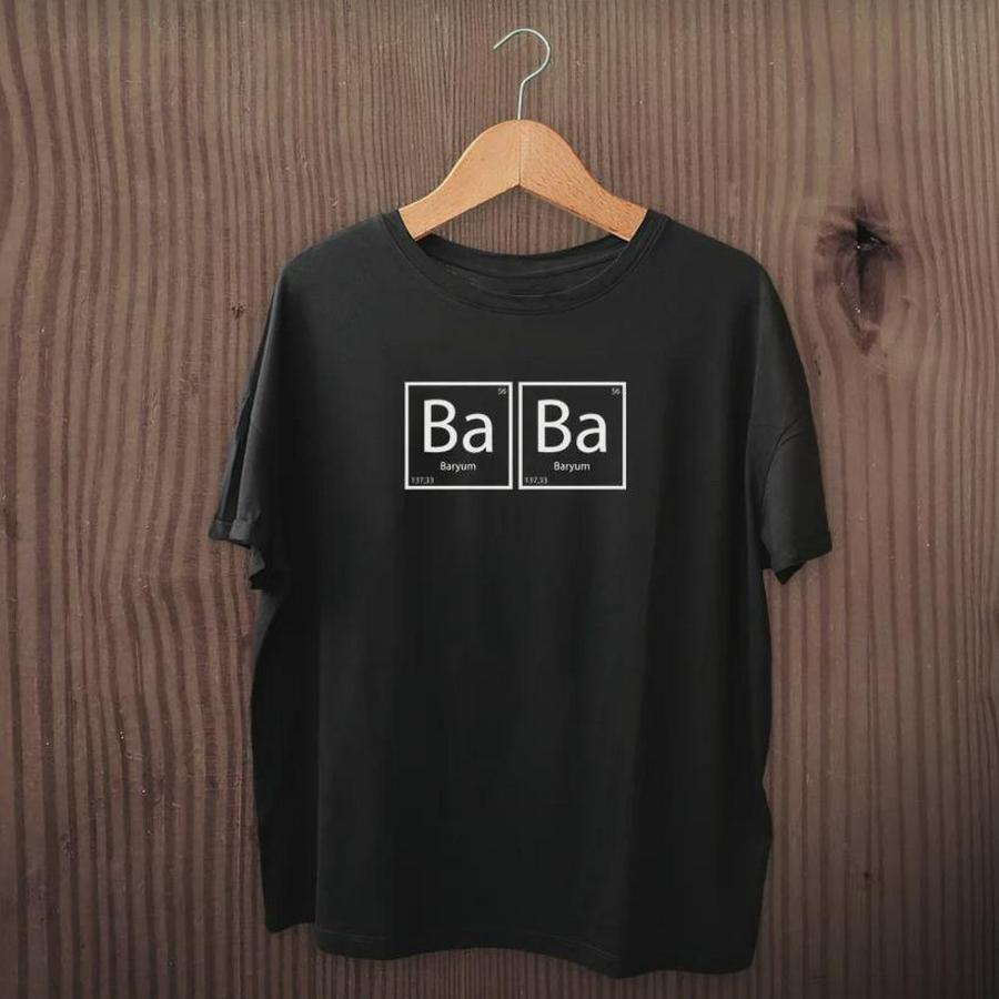 Babalar Günü Hediye Baba Temalı Baskılı Oversize Bisiklet Yaka T-Shirt