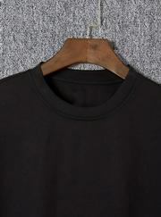 Baskılı Oversize Bisiklet Yaka T-Shirt