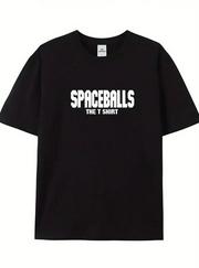 Baskılı Oversize Bisiklet Yaka T-Shirt