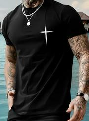 Baskılı Oversize Bisiklet Yaka T-Shirt