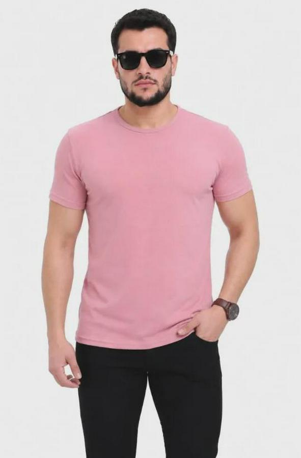 Basic Tişört Bisiklet Yaka Kısa Kol Günlük Yazlık Slim Fit T-Shirt