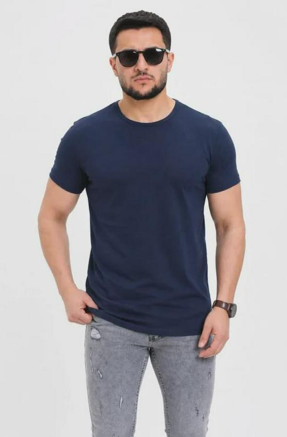 Basic Tişört Bisiklet Yaka Kısa Kol Günlük Yazlık Slim Fit T-Shirt