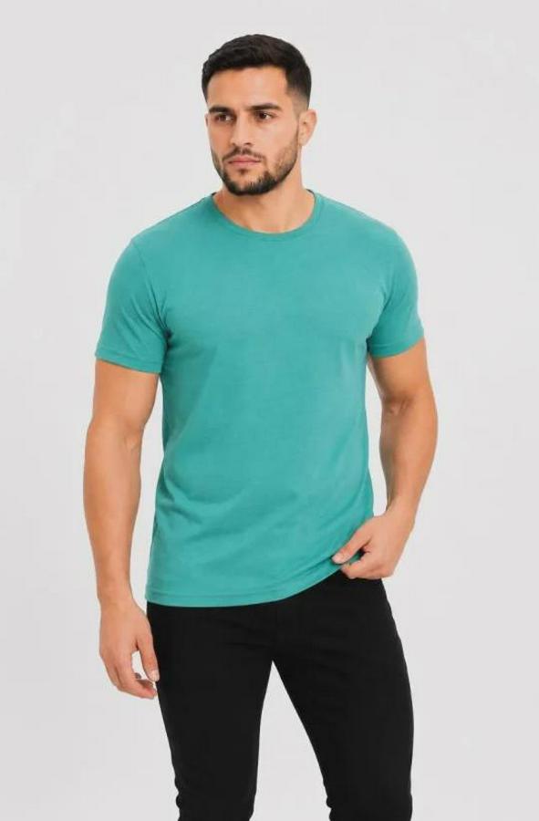 Basic Tişört Bisiklet Yaka Kısa Kol Günlük Yazlık Slim Fit T-Shirt