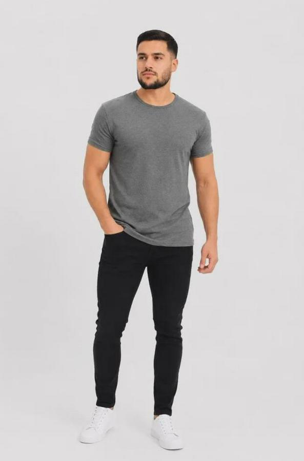 Basic Tişört Bisiklet Yaka Kısa Kol Günlük Yazlık Slim Fit T-Shirt