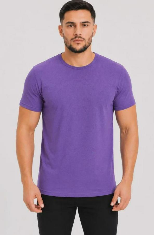 Basic Tişört Bisiklet Yaka Kısa Kol Günlük Yazlık Slim Fit T-Shirt