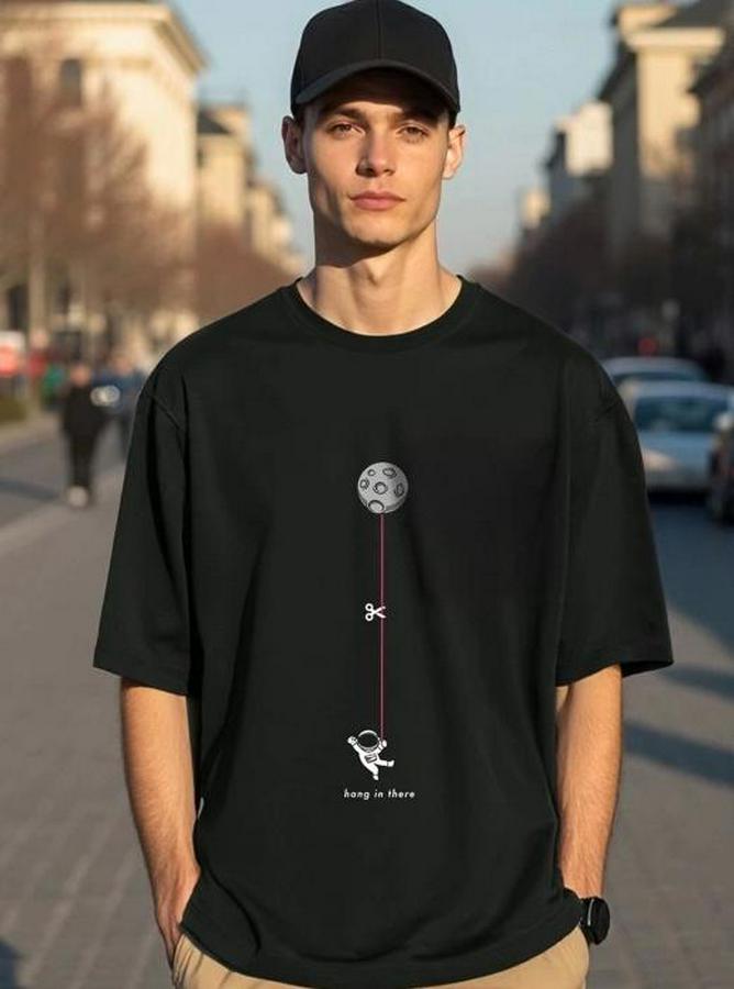 Baskılı Oversize T-Shirt