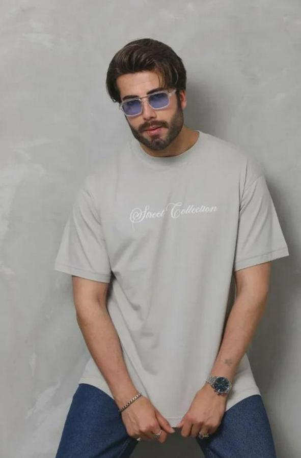 Baskılı T-Shirt Kısa Kol Bisiklet Yaka Regular Fit Rahat Kalıp Günlük Tişört