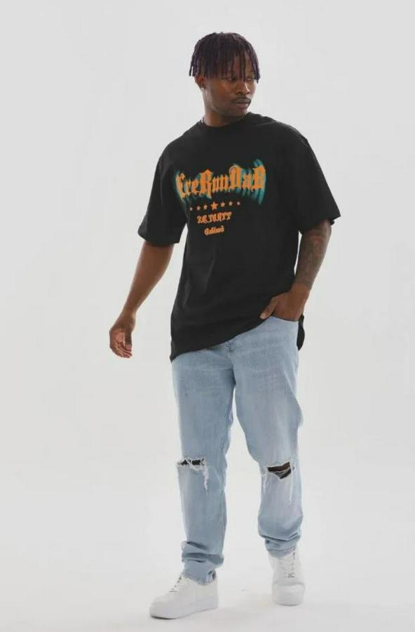 Baskılı T-Shirt Kısa Kol Bisiklet Yaka Regular Fit Rahat Kalıp Günlük Tişört