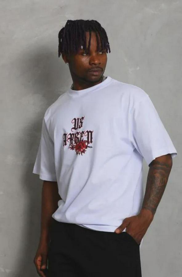 Baskılı T-Shirt Kısa Kol Bisiklet Yaka Regular Fit Rahat Kalıp Günlük Tişört