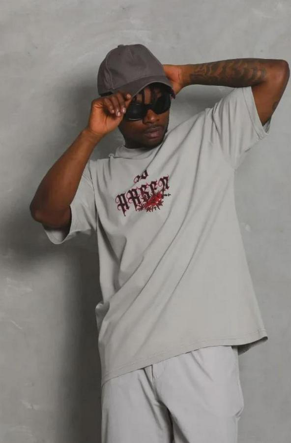 Baskılı T-Shirt Kısa Kol Bisiklet Yaka Regular Fit Rahat Kalıp Günlük Tişört