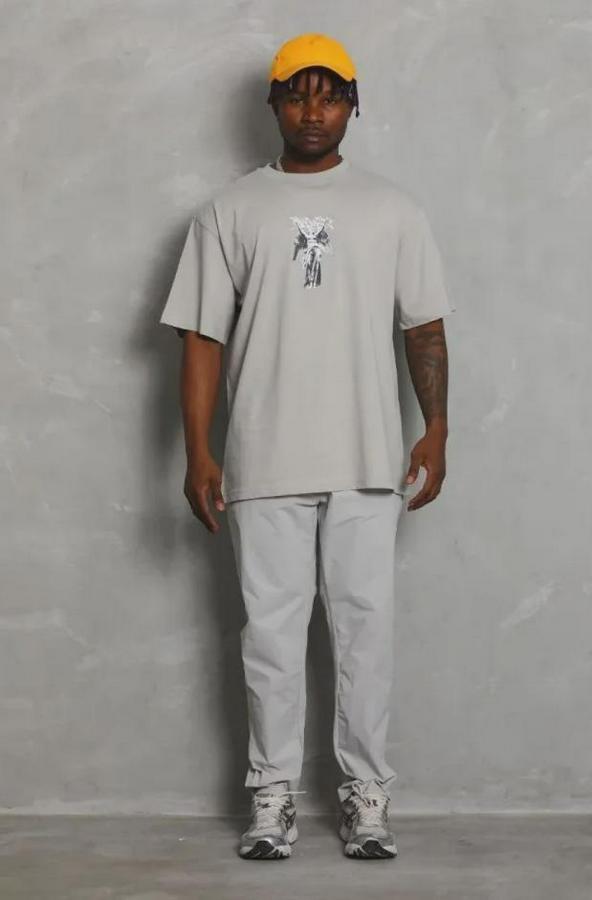 Baskılı T-Shirt Kısa Kol Bisiklet Yaka Regular Fit Rahat Kalıp Günlük Tişört