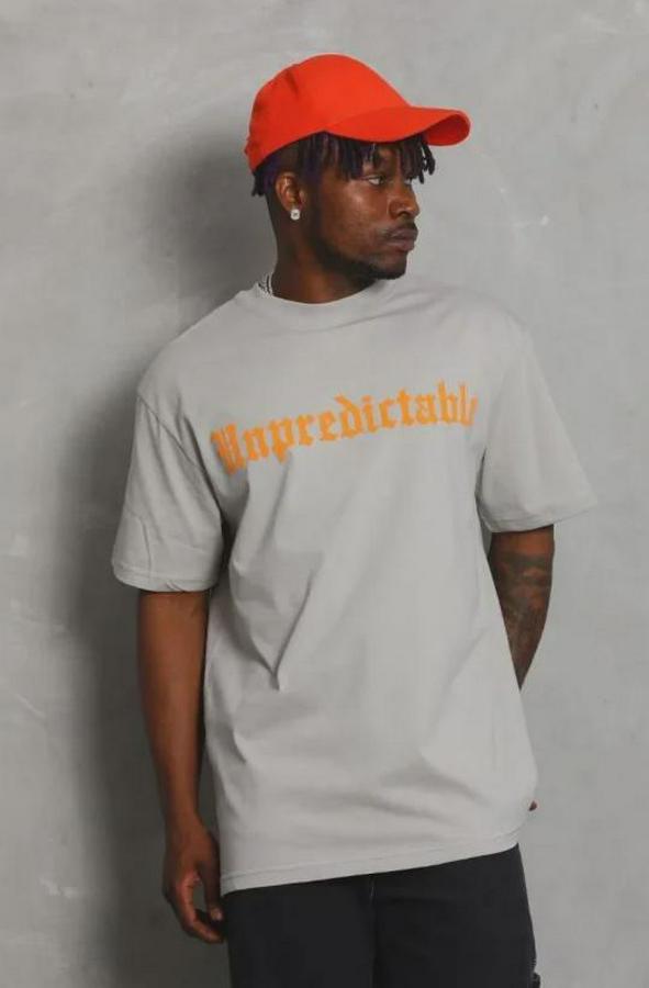 Baskılı T-Shirt Kısa Kol Bisiklet Yaka Regular Fit Rahat Kalıp Günlük Tişört