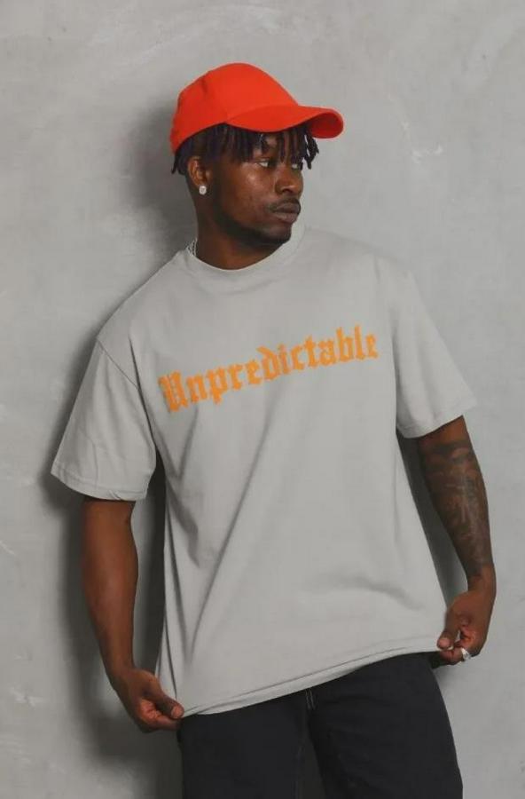 Baskılı T-Shirt Kısa Kol Bisiklet Yaka Regular Fit Rahat Kalıp Günlük Tişört