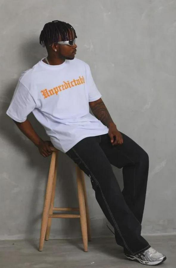 Baskılı T-Shirt Kısa Kol Bisiklet Yaka Regular Fit Rahat Kalıp Günlük Tişört