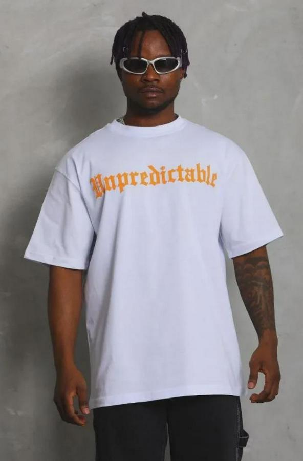 Baskılı T-Shirt Kısa Kol Bisiklet Yaka Regular Fit Rahat Kalıp Günlük Tişört