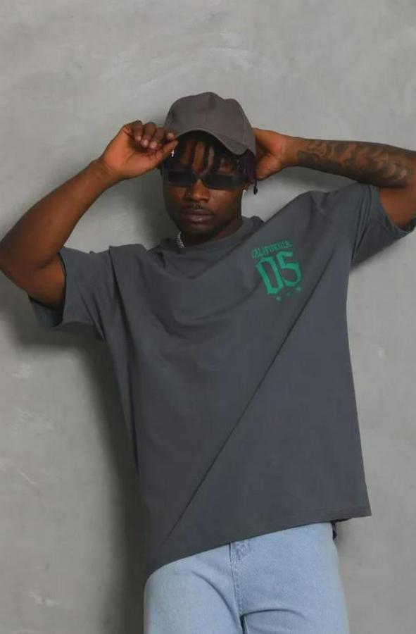 Baskılı T-Shirt Kısa Kol Bisiklet Yaka Regular Fit Rahat Kalıp Günlük Tişört