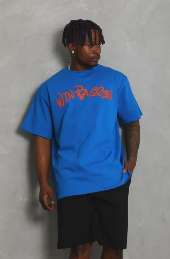 Baskılı T-Shirt Kısa Kol Bisiklet Yaka Regular Fit Rahat Kalıp Günlük Tişört