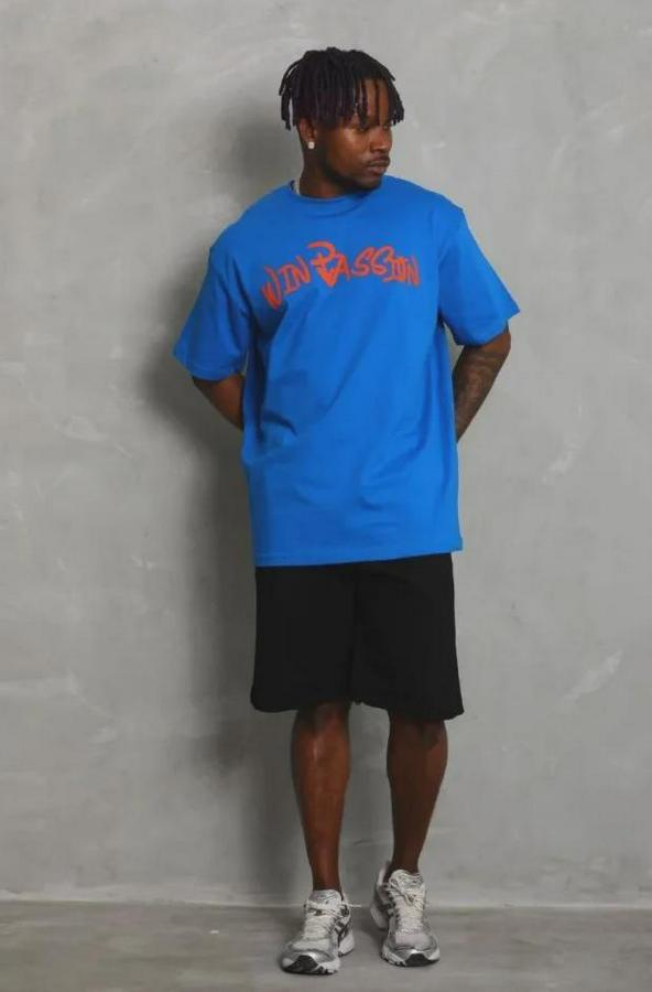 Baskılı T-Shirt Kısa Kol Bisiklet Yaka Regular Fit Rahat Kalıp Günlük Tişört