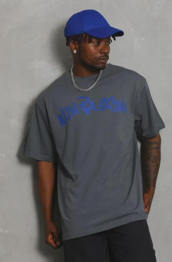 Baskılı T-Shirt Kısa Kol Bisiklet Yaka Regular Fit Rahat Kalıp Günlük Tişört