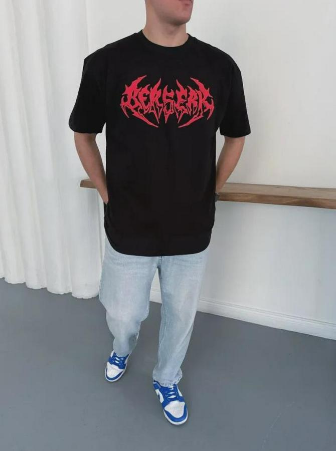 Baskılı T-Shirt Yazlık Kısa Kol Bisiklet Yaka Rahat Kalıp Tişört