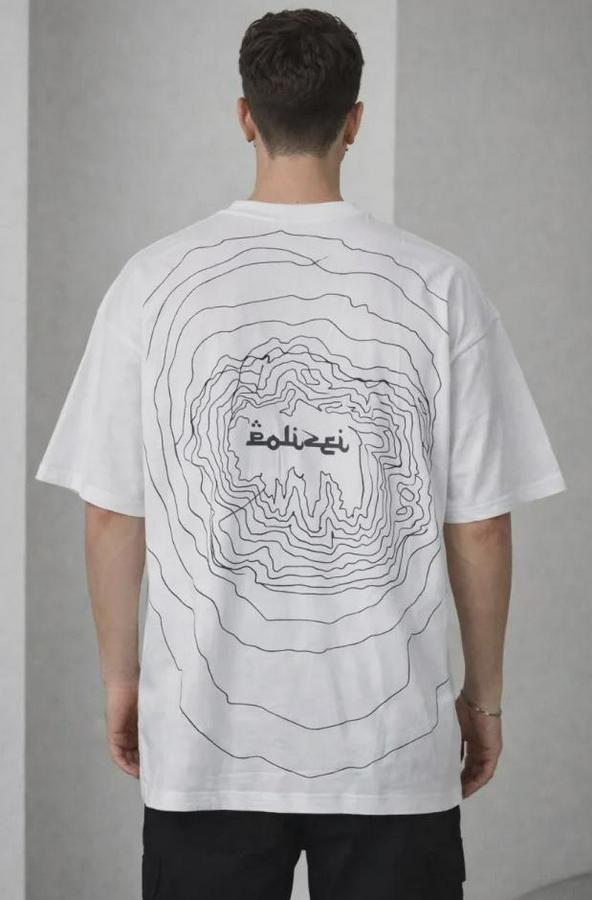 Bisiklet Yaka Baskılı Kısa Kollu Tişört Streetwear Günlük Basic Pamuklu T-Shirt