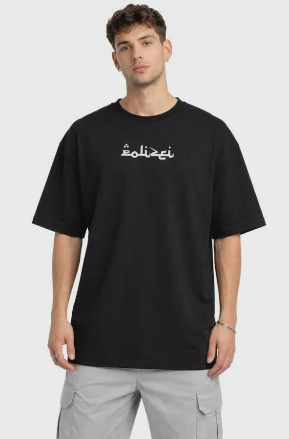 Bisiklet Yaka Baskılı Kısa Kollu Tişört Streetwear Günlük Basic Pamuklu T-Shirt