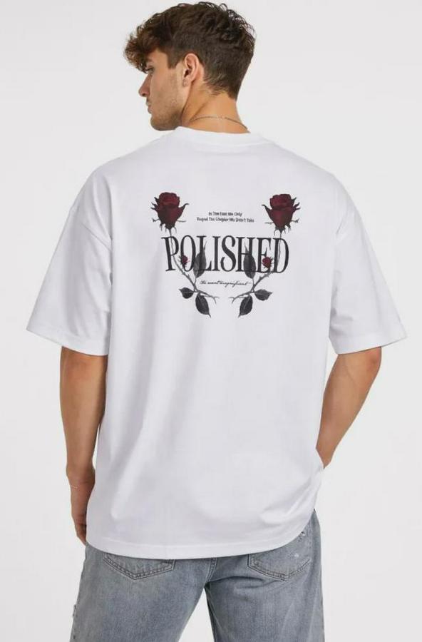 Bisiklet Yaka Baskılı Kısa Kollu Tişört Streetwear Günlük Basic Pamuklu T-Shirt