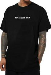 Bisiklet Yaka Kısa Kol Baskılı T-Shirt