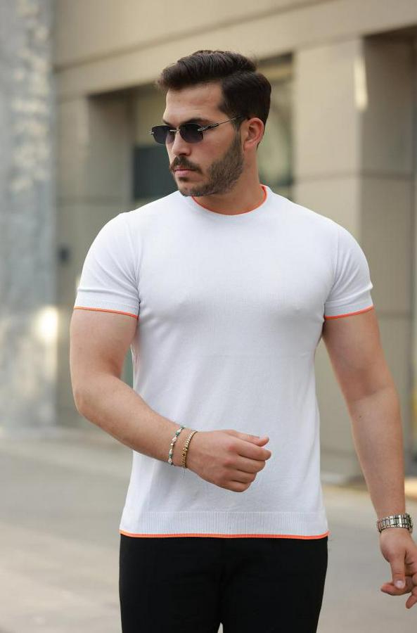 Bisiklet Yaka Kısa Kollu Tişört