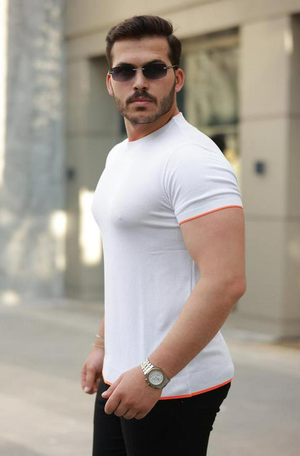 Bisiklet Yaka Kısa Kollu Tişört