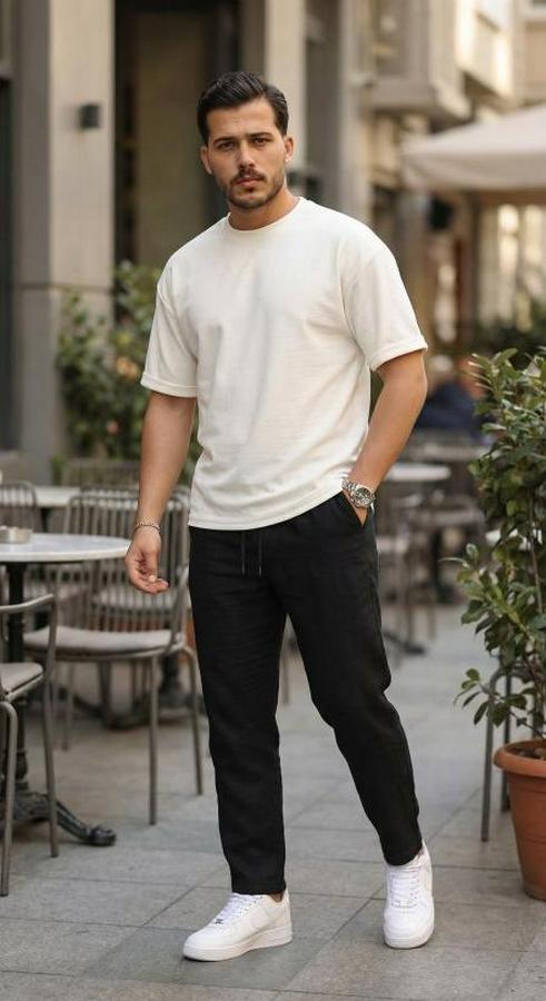 Duble Kol Basic Tişört