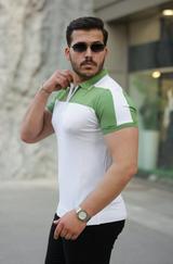 Fermuar Yakalı Kısa Kollu Tişört