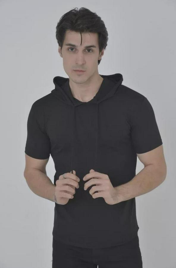 Kapşonlu Slim Fit T-Shirt