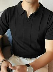 Kısa Kollu Polo Yakalı Triko Tshirt