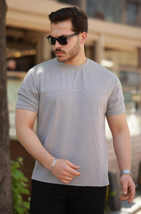 Oversize Bisiklet Yaka Kısa Kollu T-Shirt