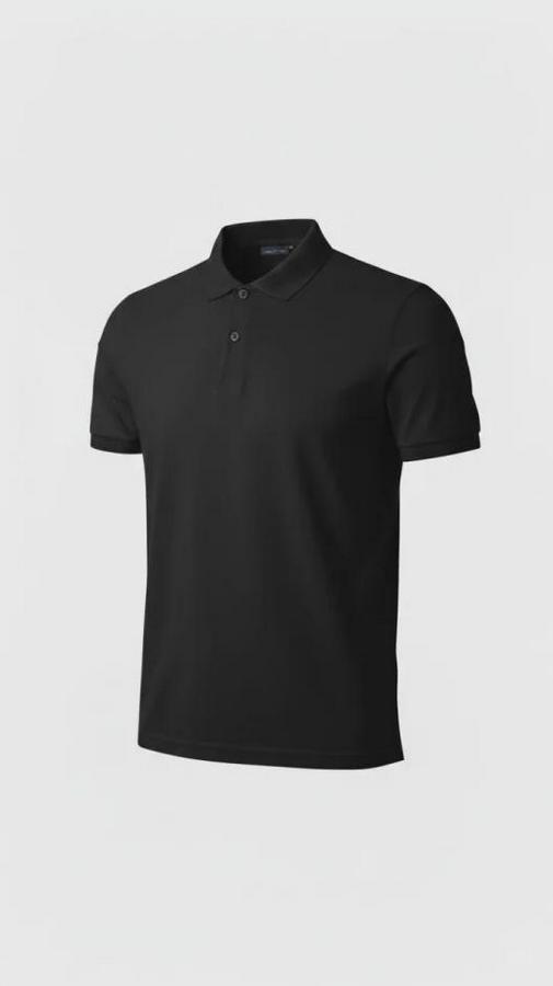 Pike Kumaş Düğmeli Yaka Regular Fit Günlük Kısa Kol Tişört T-Shirt