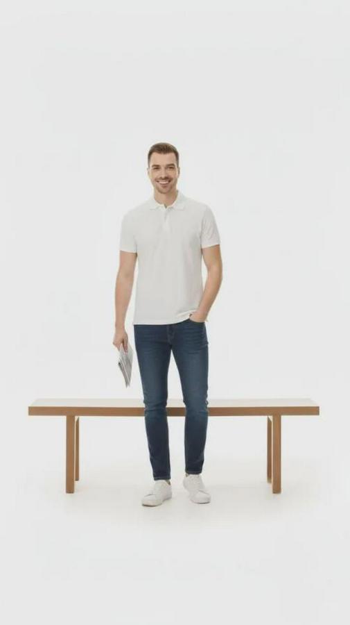 Pike Kumaş Düğmeli Yaka Regular Fit Günlük Kısa Kol Tişört T-Shirt