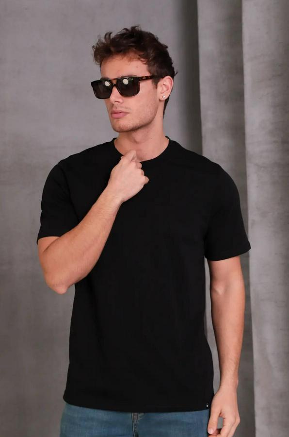 Relax Fit Bisiklet Yaka %100 Pamuk Rahat Kesim Basic Tişört