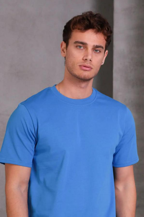 Relax Fit Bisiklet Yaka %100 Pamuk Rahat Kesim Basic Tişört