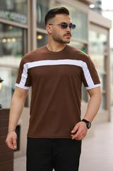 Şerit Detaylı Kısa Kollu T-Shirt