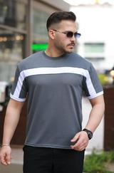 Şerit Detaylı Kısa Kollu T-Shirt