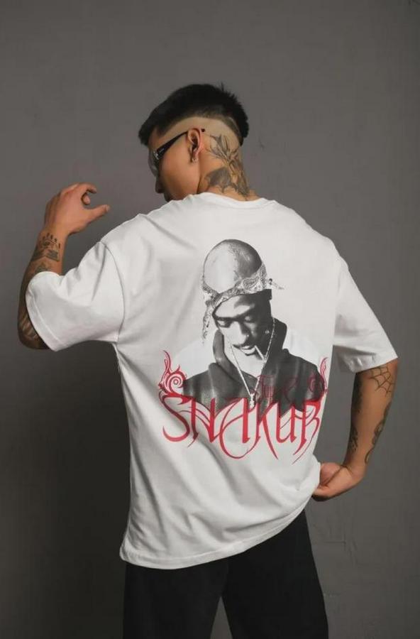 Sırt Baskılı Oversize T-Shirt