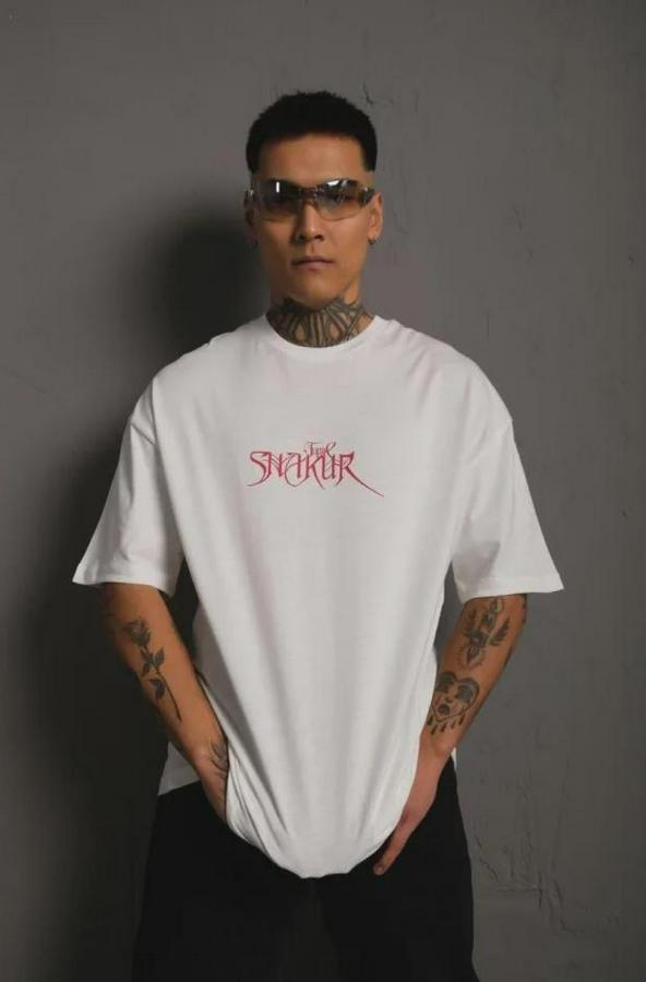 Sırt Baskılı Oversize T-Shirt