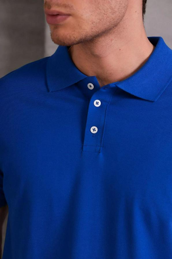 Slim Fit Pamuklu Yumuşak Doku Nefes Alan Kumaş Yakalı Tişört