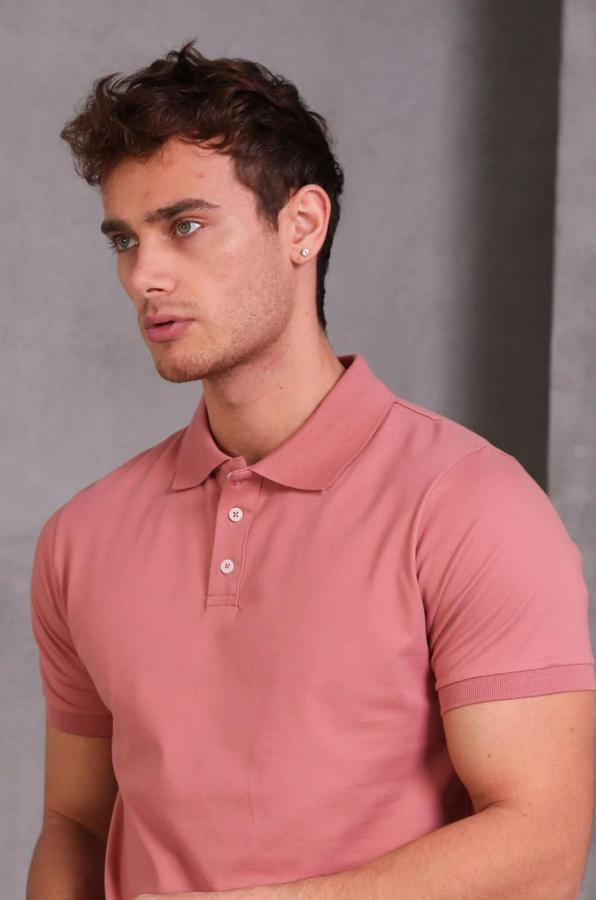 Slim Fit Pamuklu Yumuşak Doku Nefes Alan Kumaş Yakalı Tişört