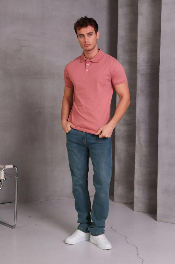 Slim Fit Pamuklu Yumuşak Doku Nefes Alan Kumaş Yakalı Tişört